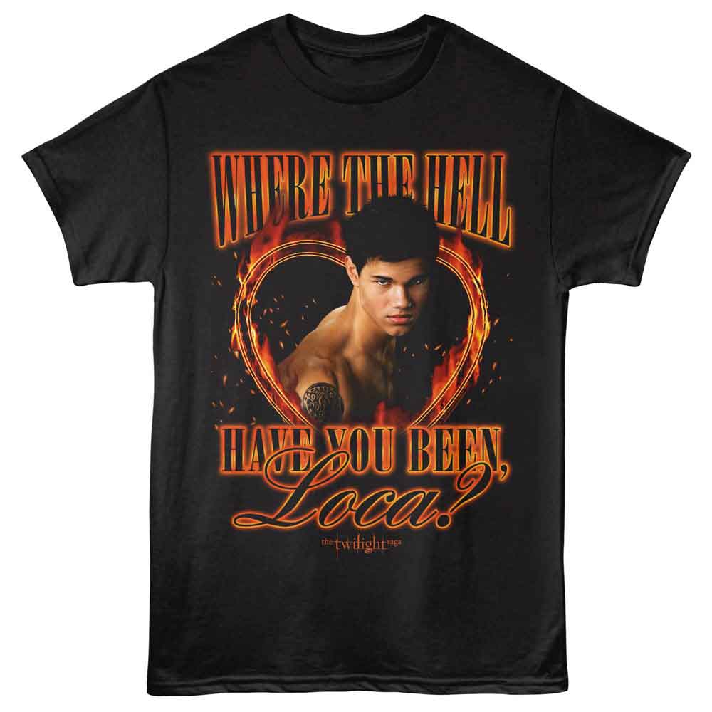 Twilight - TWILIGHT LOCA FLAMES HEART Adult Shirt