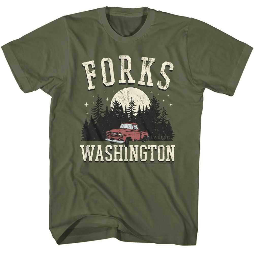 Twilight - TWILIGHT FORKS TRUCK Adult Shirt