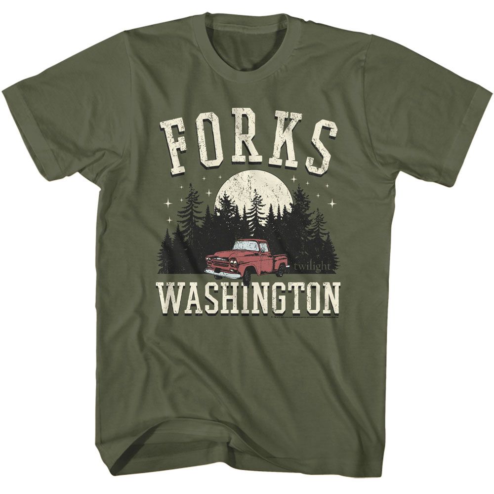 Twilight - TWILIGHT FORKS TRUCK Adult Shirt