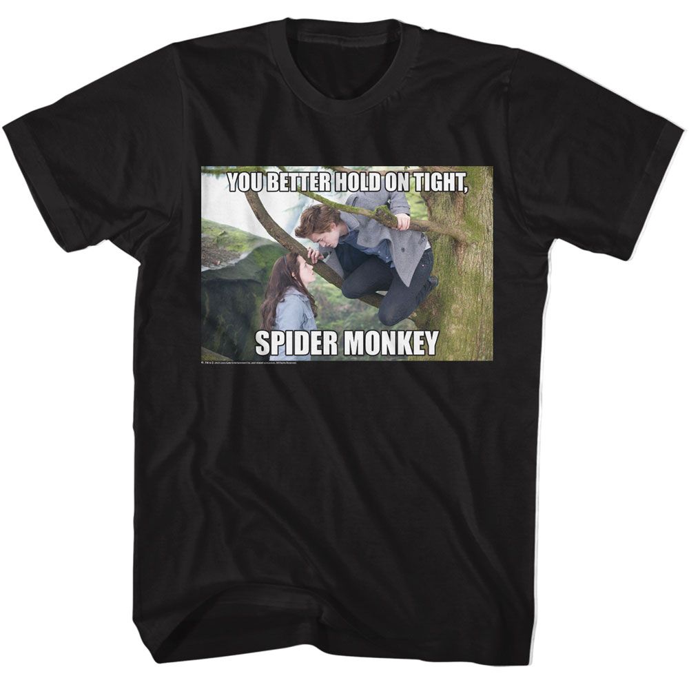 Twilight - TWILIGHT HOLD ON TIGHT SPIDER MONKEY Adult Shirt