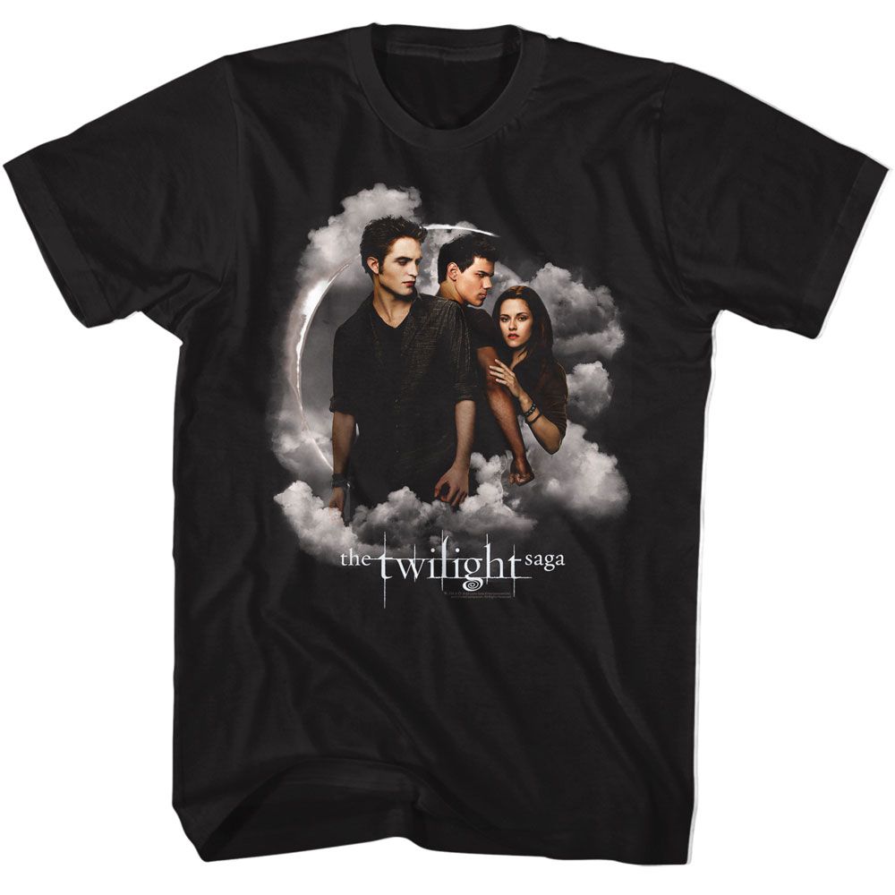 Twilight - TWILIGHT JACOB BELLA EDWARD CLOUDS Adult Shirt