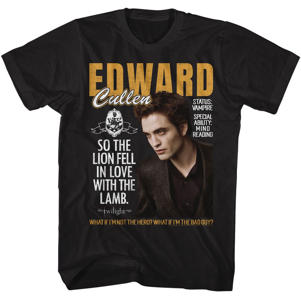 Twilight - TWILIGHT EDWARD LION FELL IN LOVE Adult Shirt