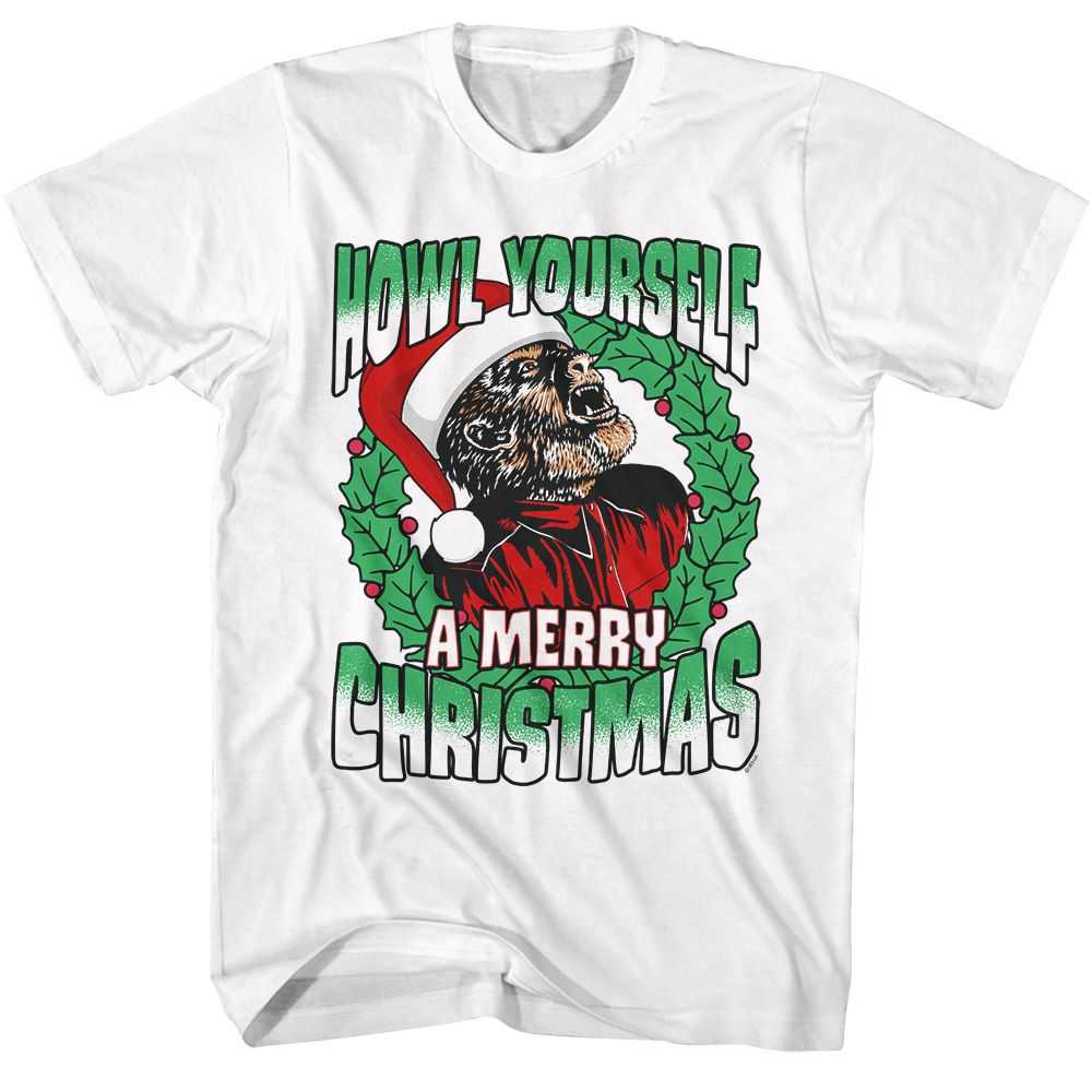 Universal Monsters - UNIVERSAL MONSTERS HOWL A MERRY Adult Shirt