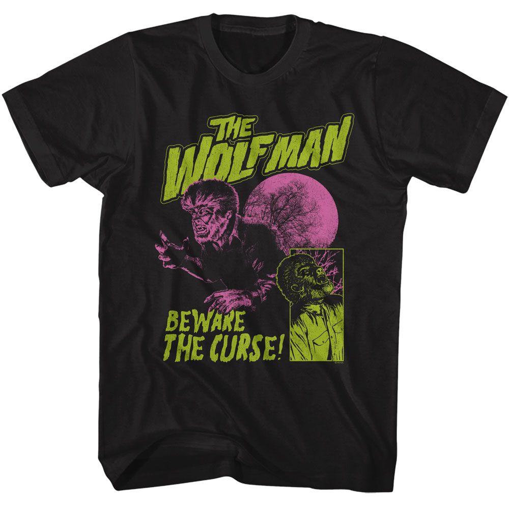 Universal Monsters - UNIVERSAL MONSTERS BEWARE THE CURSE Adult Shirt