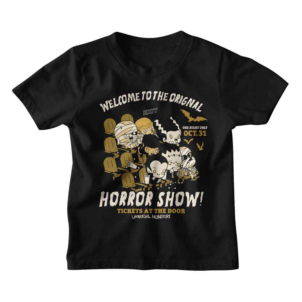 Universal Monsters - UNIVERSAL MONSTERS WELCOME TO HORROR SHOW Youth Shirt