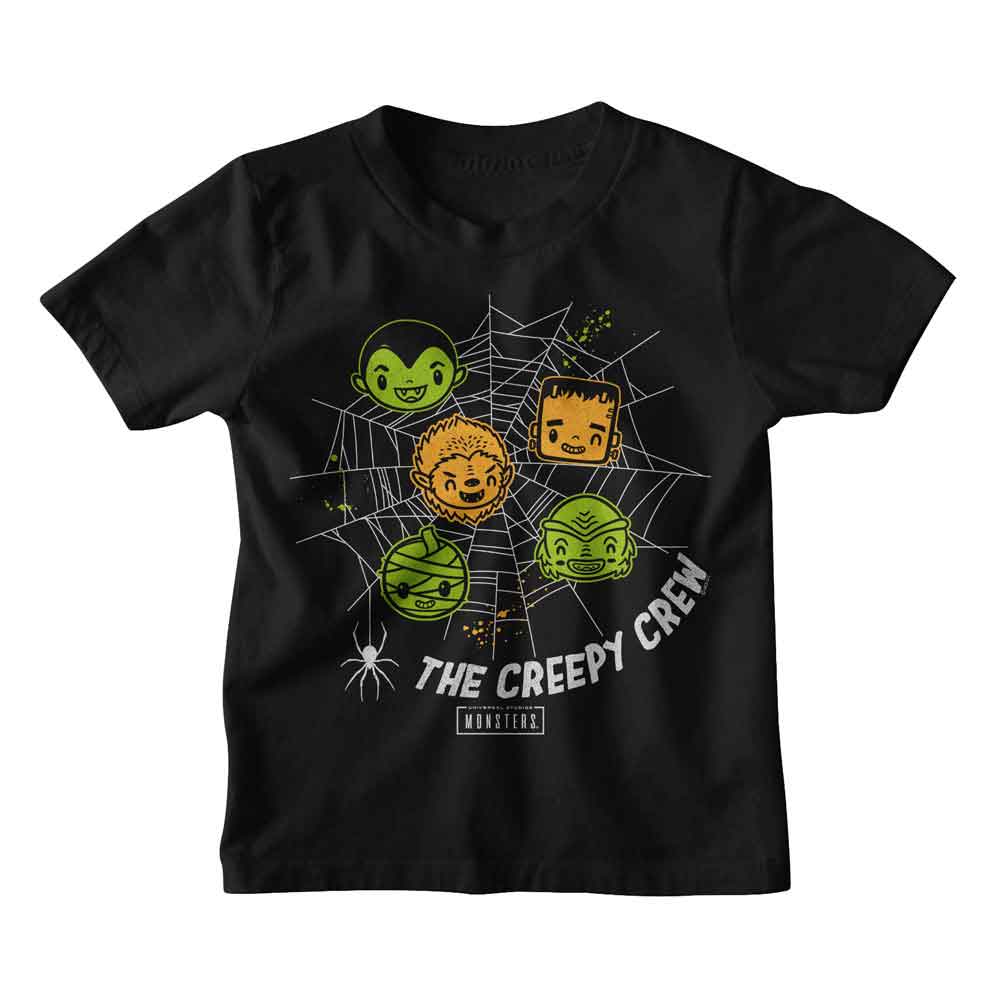 Universal Monsters - UNIVERSAL MONSTERS CREEPY CREW Youth Shirt