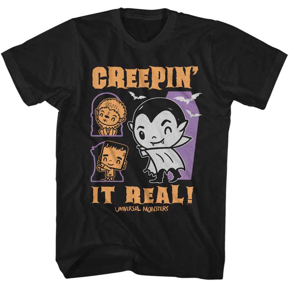 Universal Monsters - UNIVERSAL MONSTERS CREEPIN IT REAL Adult Shirt