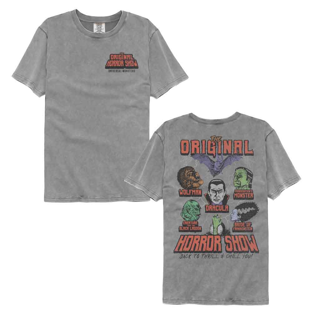 Universal Monsters - UNIVERSAL MONSTERS ORIGINAL HORROR SHOW F B Adult Shirt