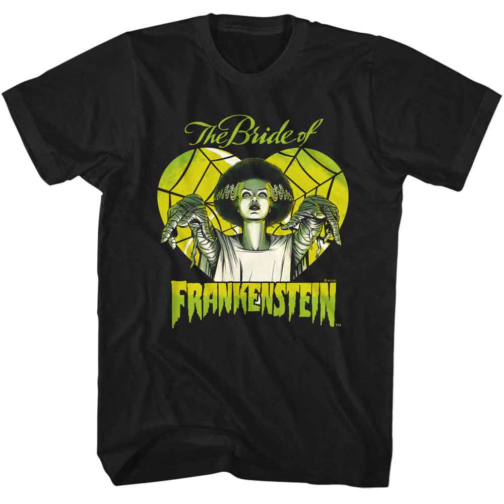 Universal Monsters - UNIVERSAL MONSTERS BRIDE IN HEART Adult Shirt