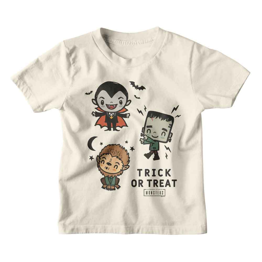 Universal Monsters - UNIVERSAL MONSTERS CHIBI TRICK OR TREAT Youth Shirt