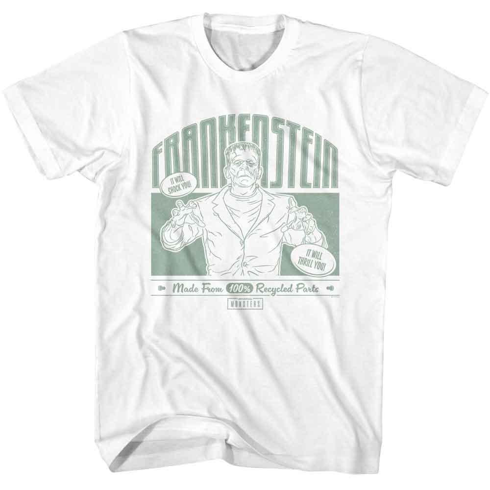 Universal Monsters - UNIVERSAL MONSTERS RECYCLED PARTS Adult Shirt