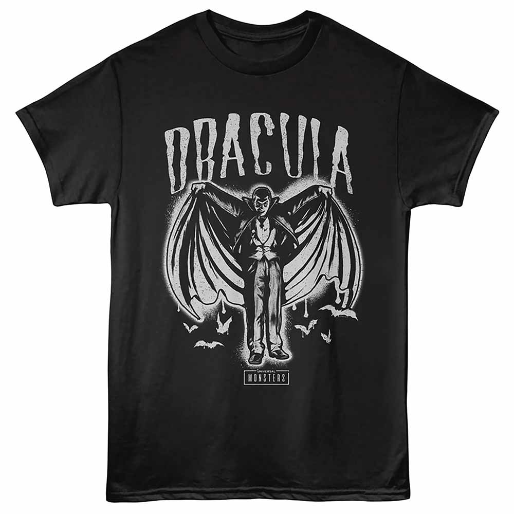 Universal Monsters - UNIVERSAL MONSTERS DRACULA SPRAY PAINT Adult Shirt