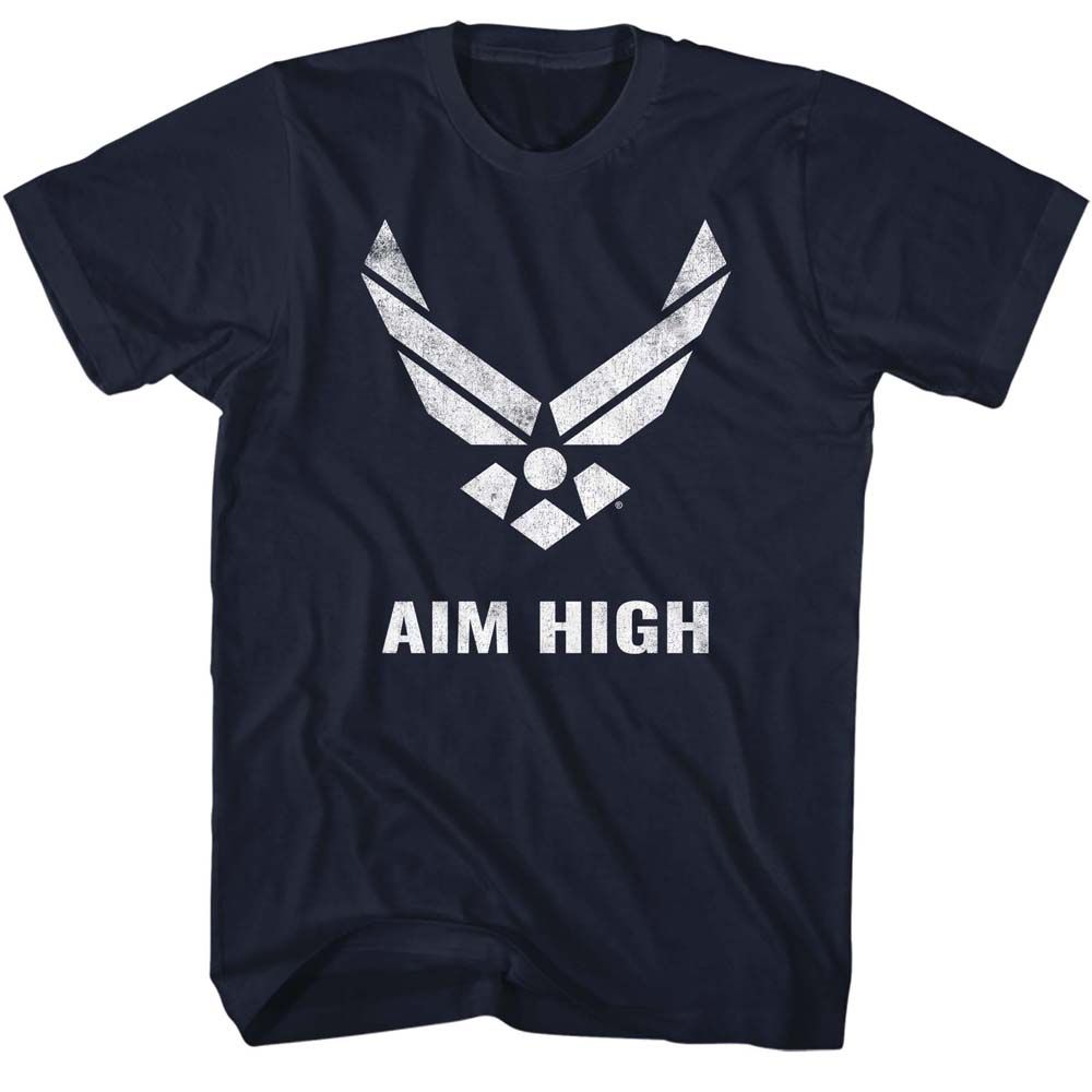 Air and Space Force - USAF AIM HIGH Adult Shirt