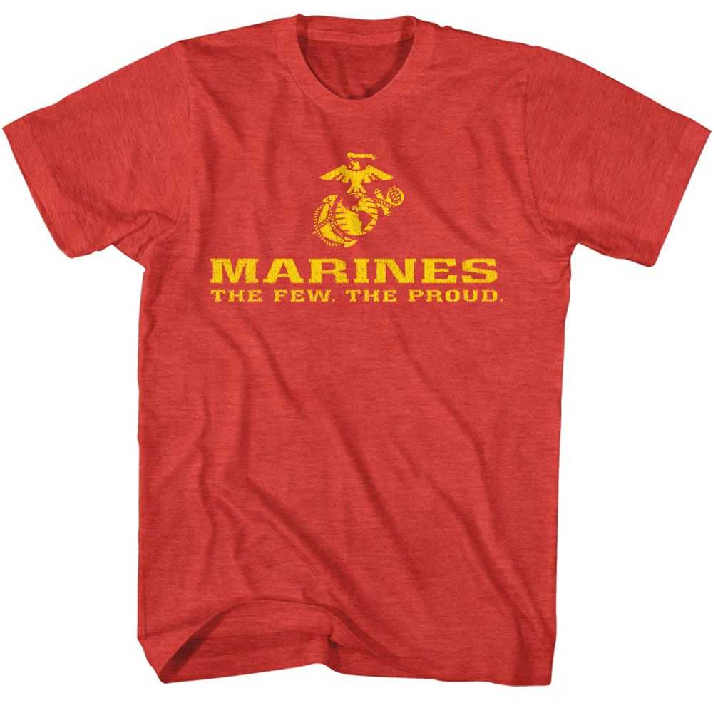Marines - USMC FEW AND PROUD LOGO BRIGHT Adult Shirt