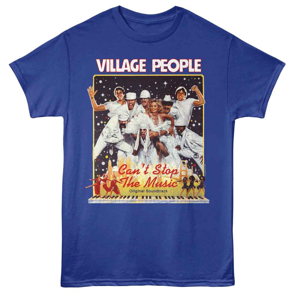 Village People - VILLAGE PEOPLE CANT STOP THE MUSIC Adult Shirt