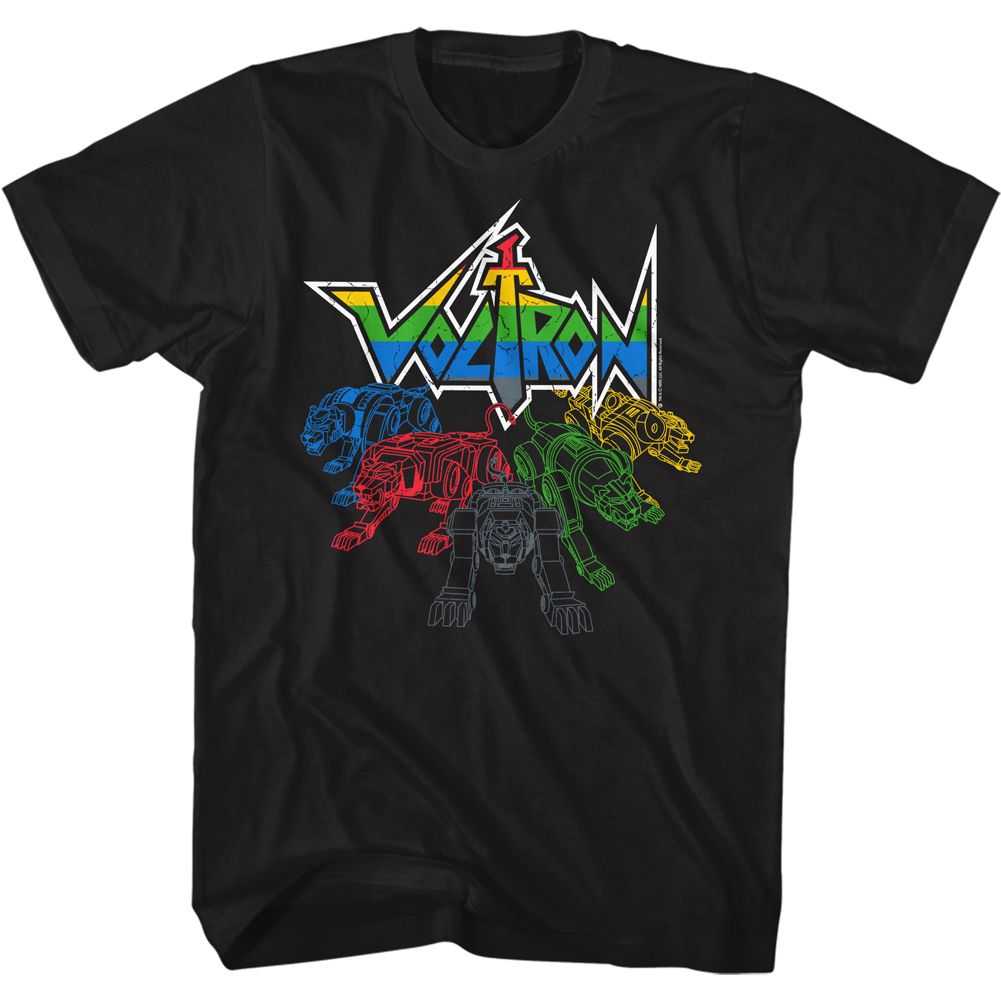Voltron - CATS AND LOGO Adult Shirt