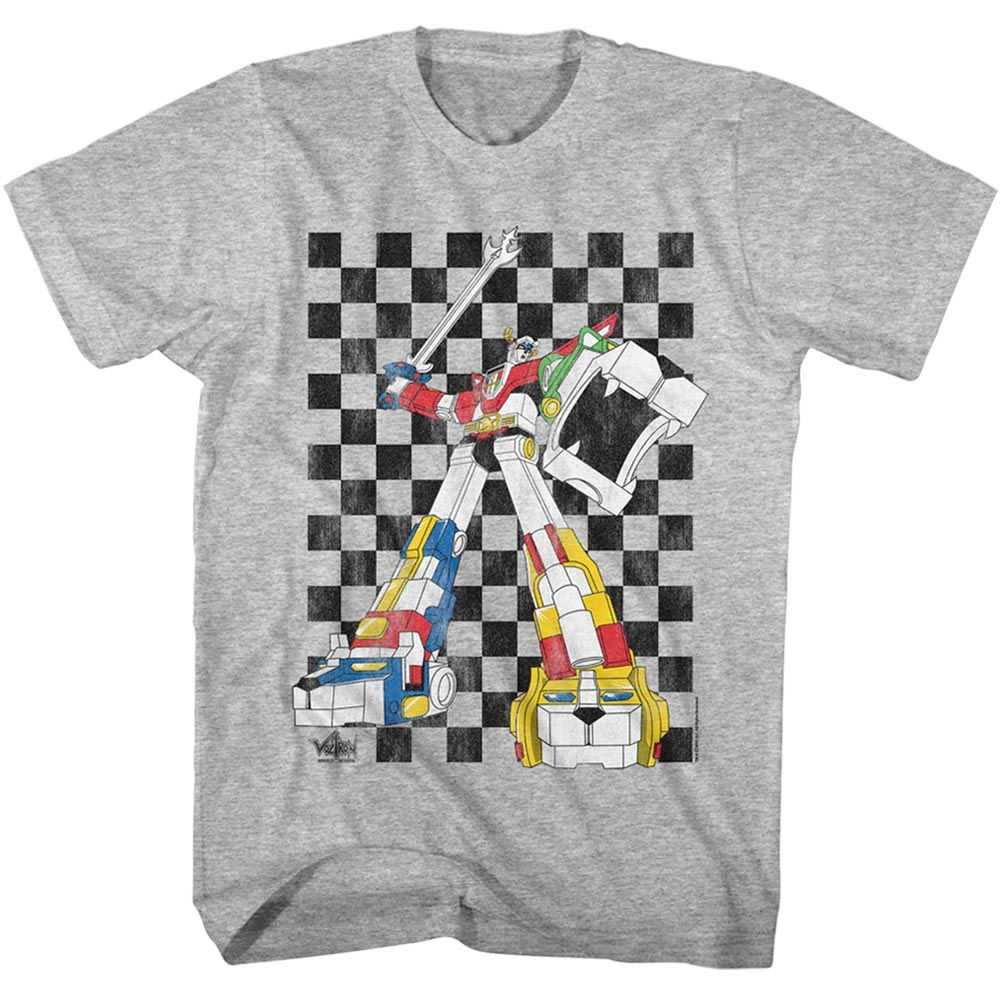 Voltron - VOLTRON 80S CHECKERBOARD Adult Shirt