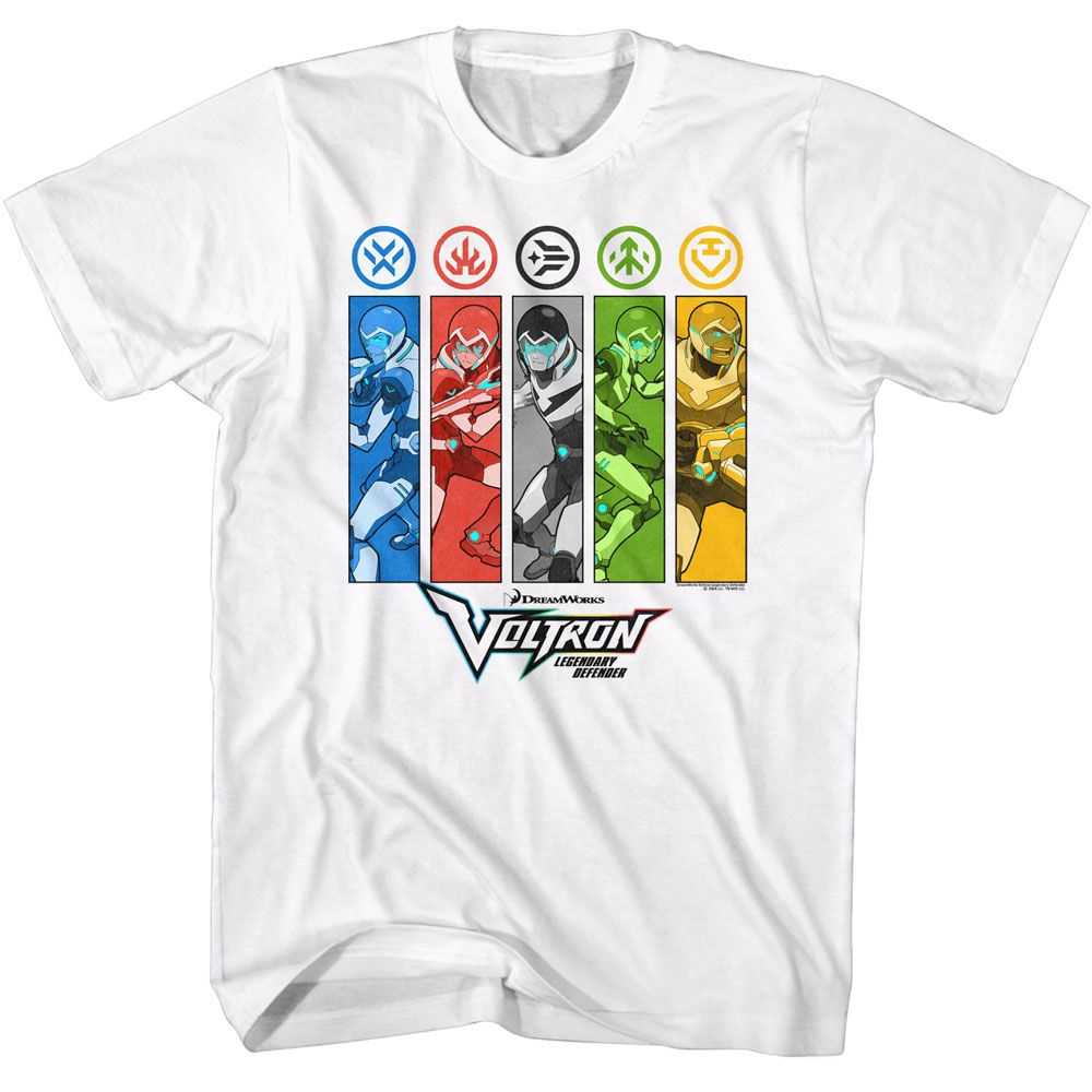 Voltron - VOLTRON RECTANGLES AND ICONS Adult Shirt