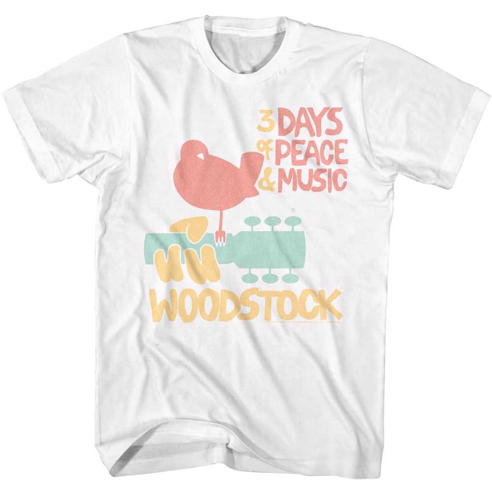 Woodstock - WOODSTOCK 3 DAYS OF PEACE Adult Shirt