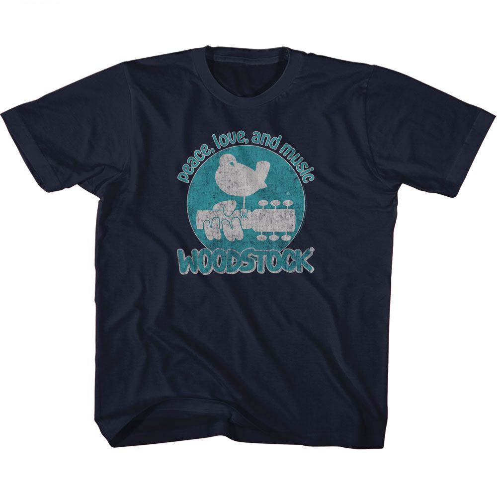 Woodstock - WOODSTOCK PEACE LOVE AND MUSIC Youth Shirt