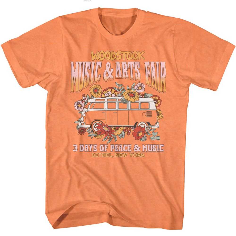 Woodstock - WOODSTOCK FLORAL VAN Adult Shirt