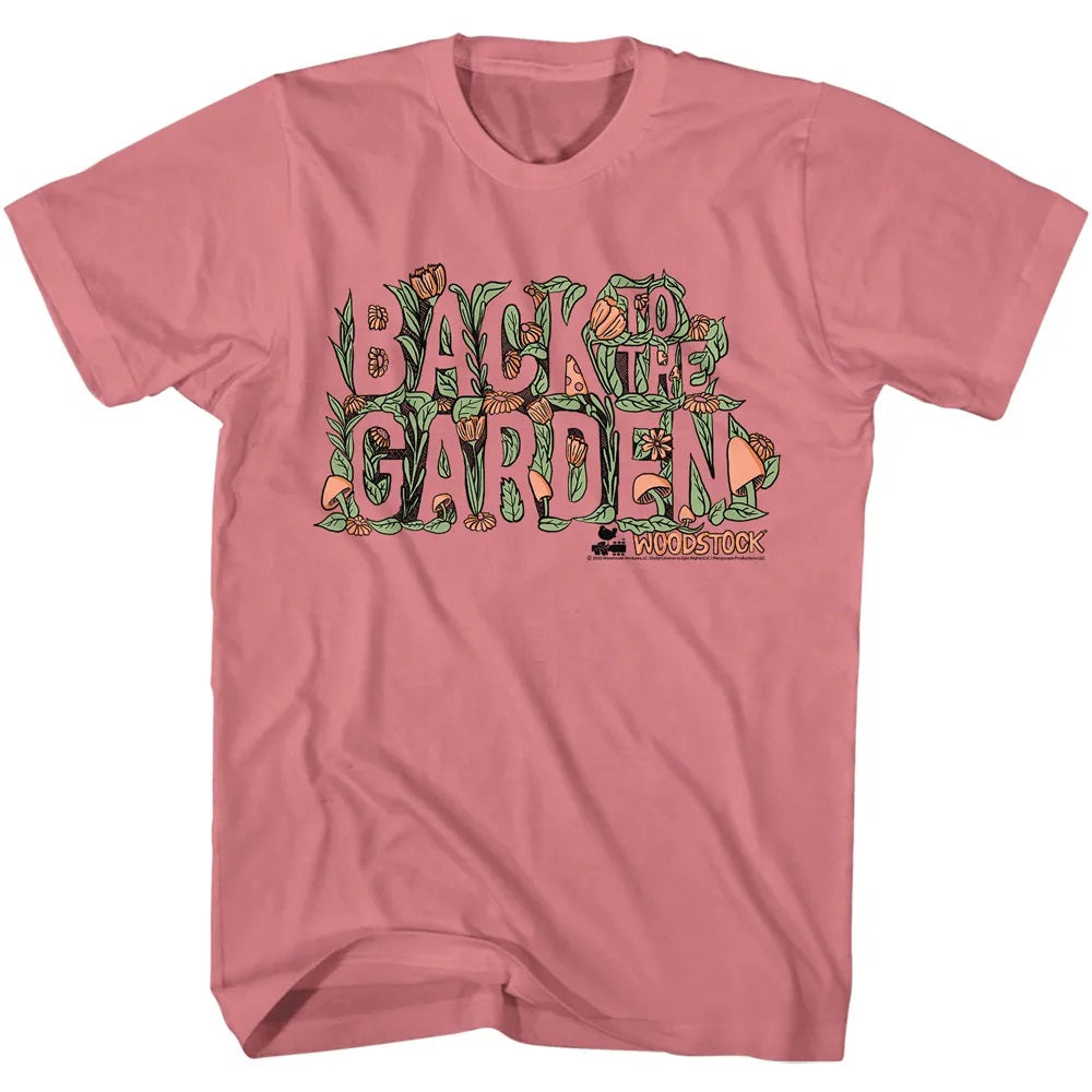 Woodstock - WOODSTOCK BACK TO THE GARDEN Adult Shirt