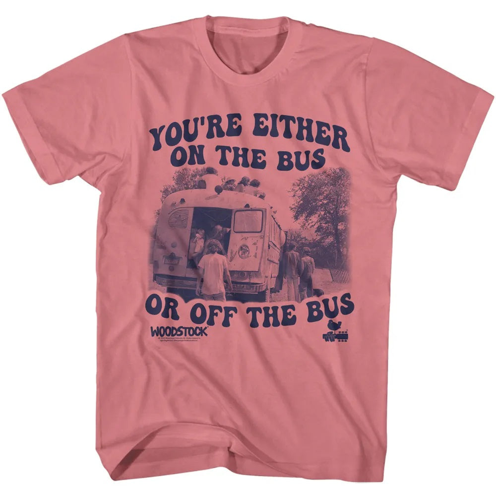 Woodstock - WOODSTOCK ON OR OFF THE BUS Adult Shirt