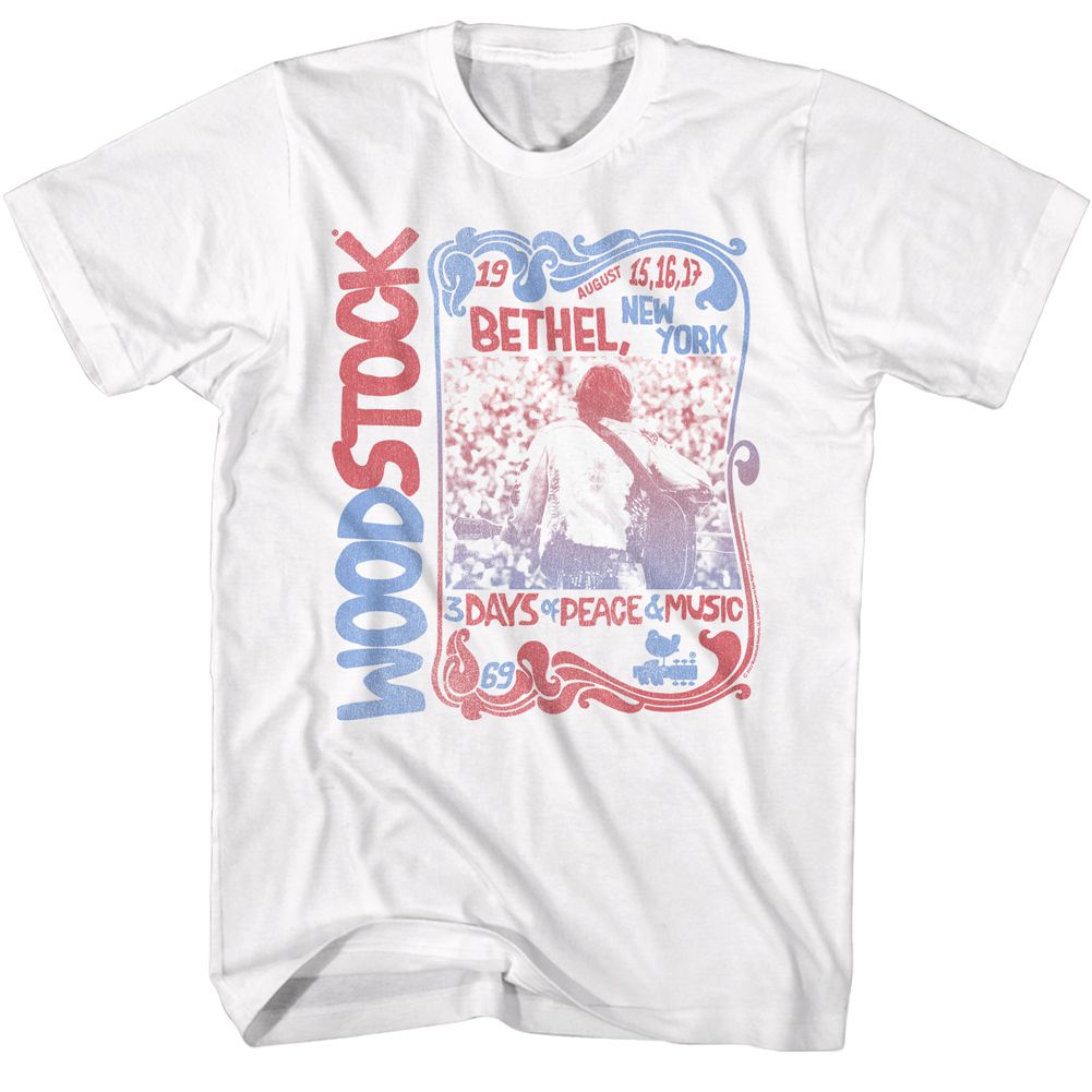 Woodstock - WOODSTOCK-NOUVEAU BORDER Adult Shirt