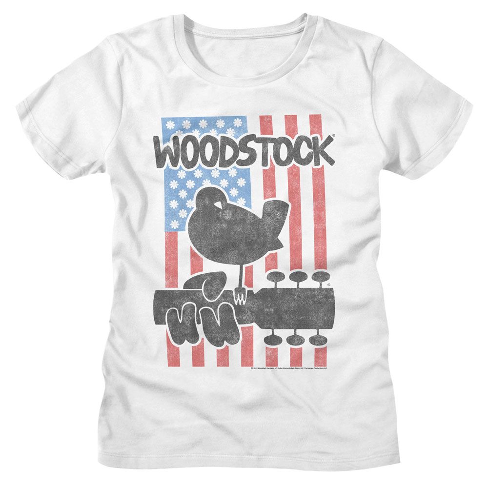 Woodstock - WOODSTOCK FLOWER FLAG Adult Shirt