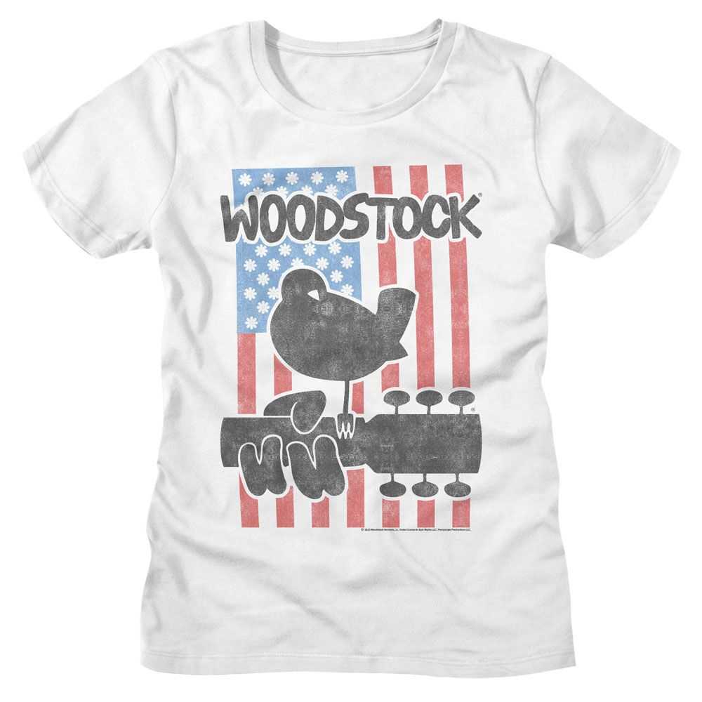 Woodstock - WOODSTOCK FLOWER FLAG Adult Shirt