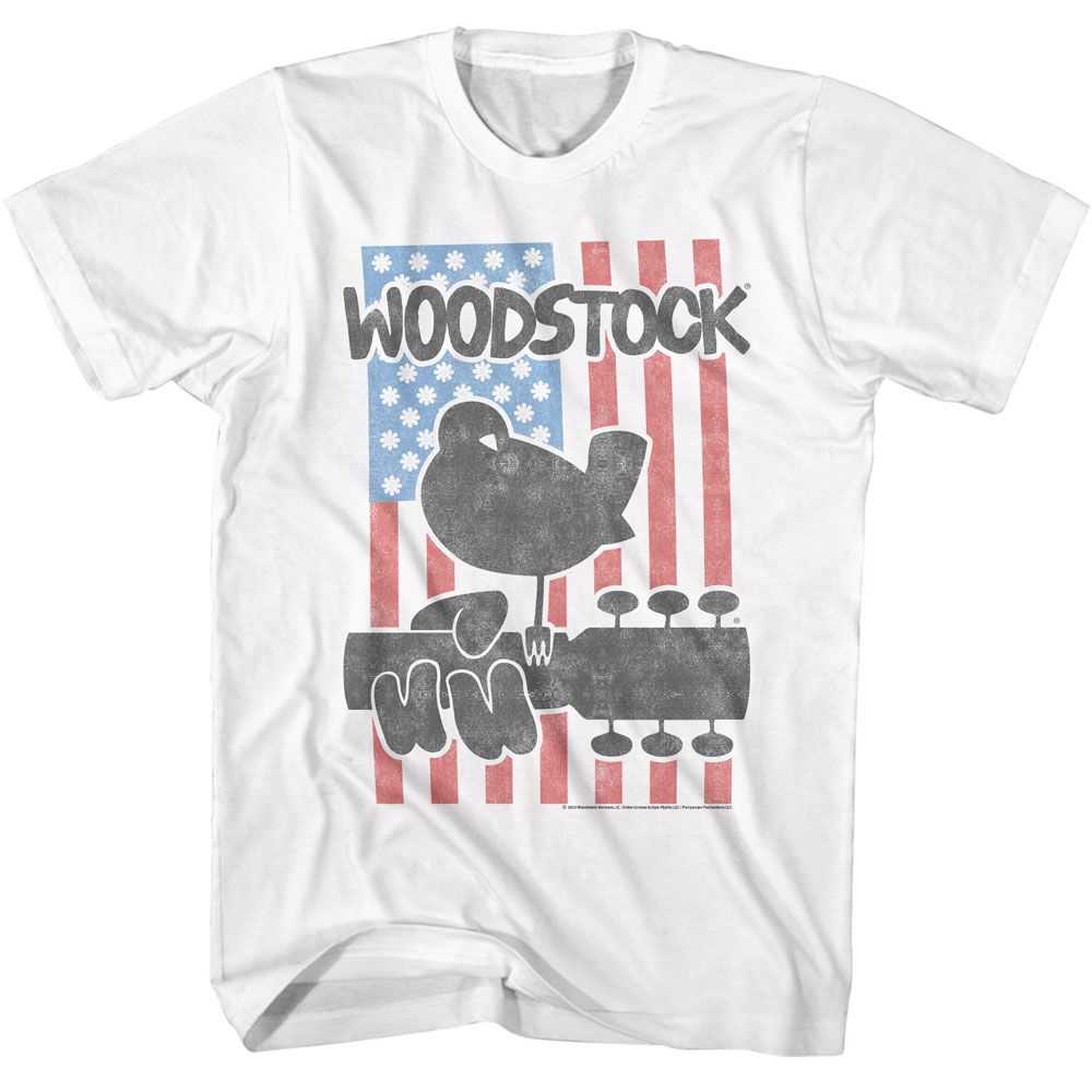 Woodstock - WOODSTOCK FLOWER FLAG Adult Shirt