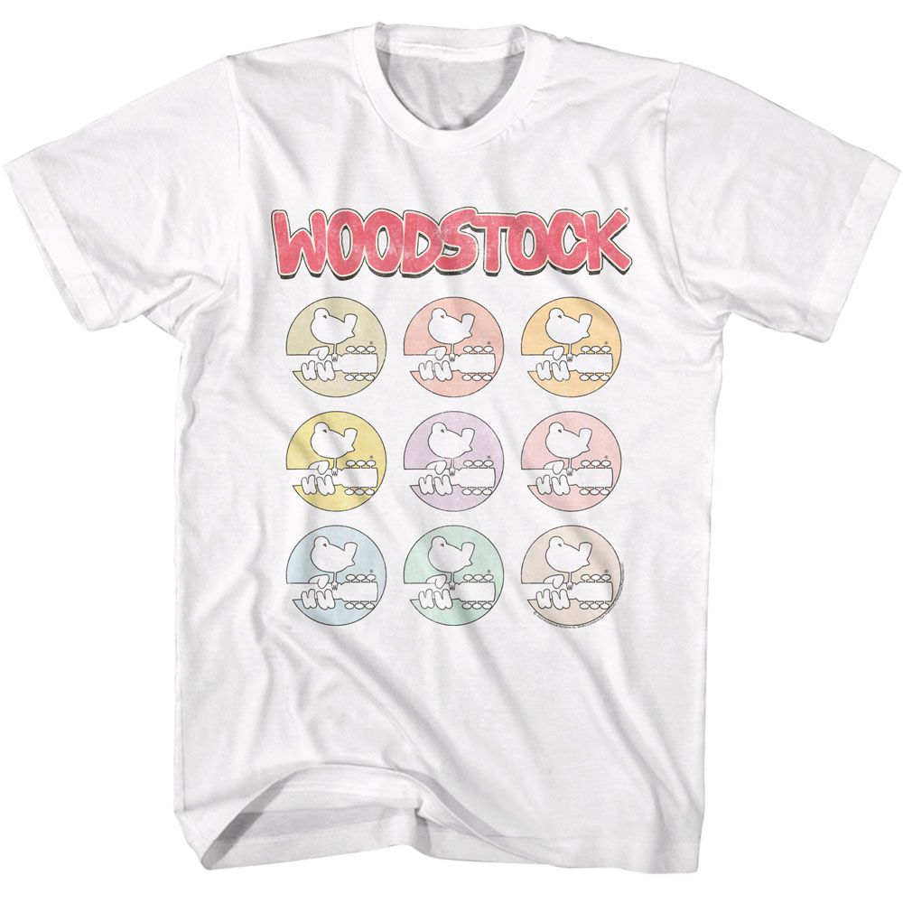 Woodstock - WOODSTOCK MULTI COLOR ICONS Adult Shirt