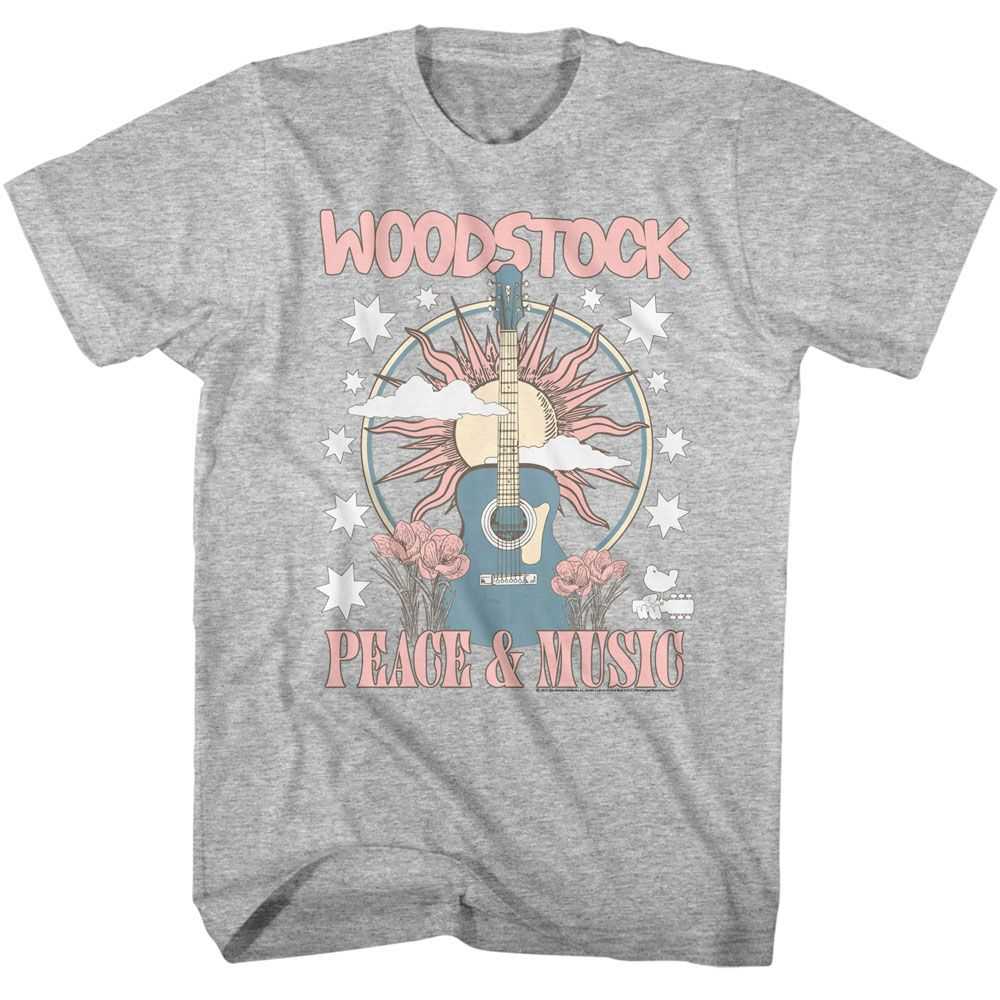 Woodstock - WOODSTOCK GUITAR AND SUN Adult Shirt