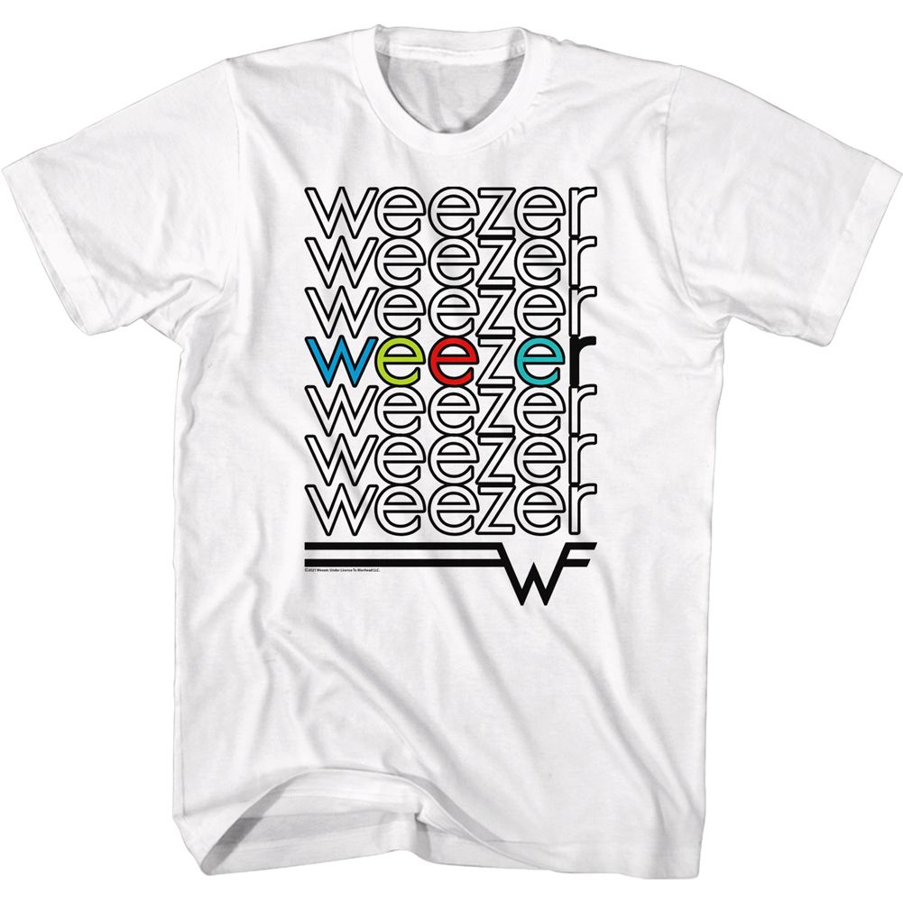 Weezer - WEEZER REPEAT COLORS Adult Shirt