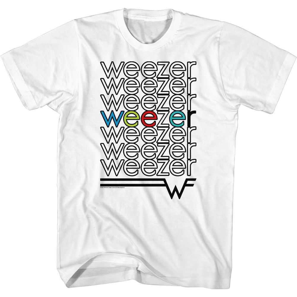 Weezer - WEEZER REPEAT COLORS Adult Shirt