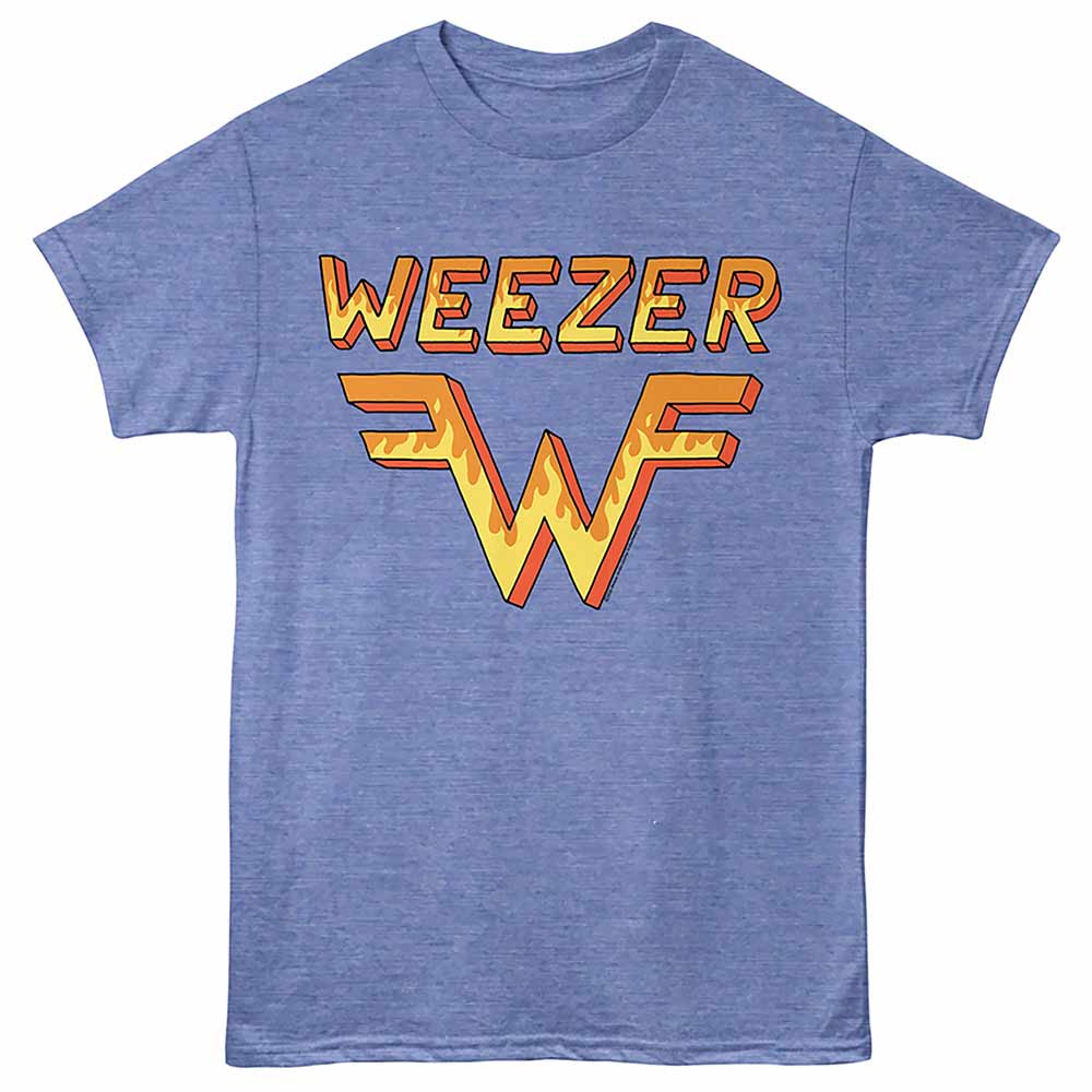 Weezer - WEEZER FLAME LOGO Adult Shirt