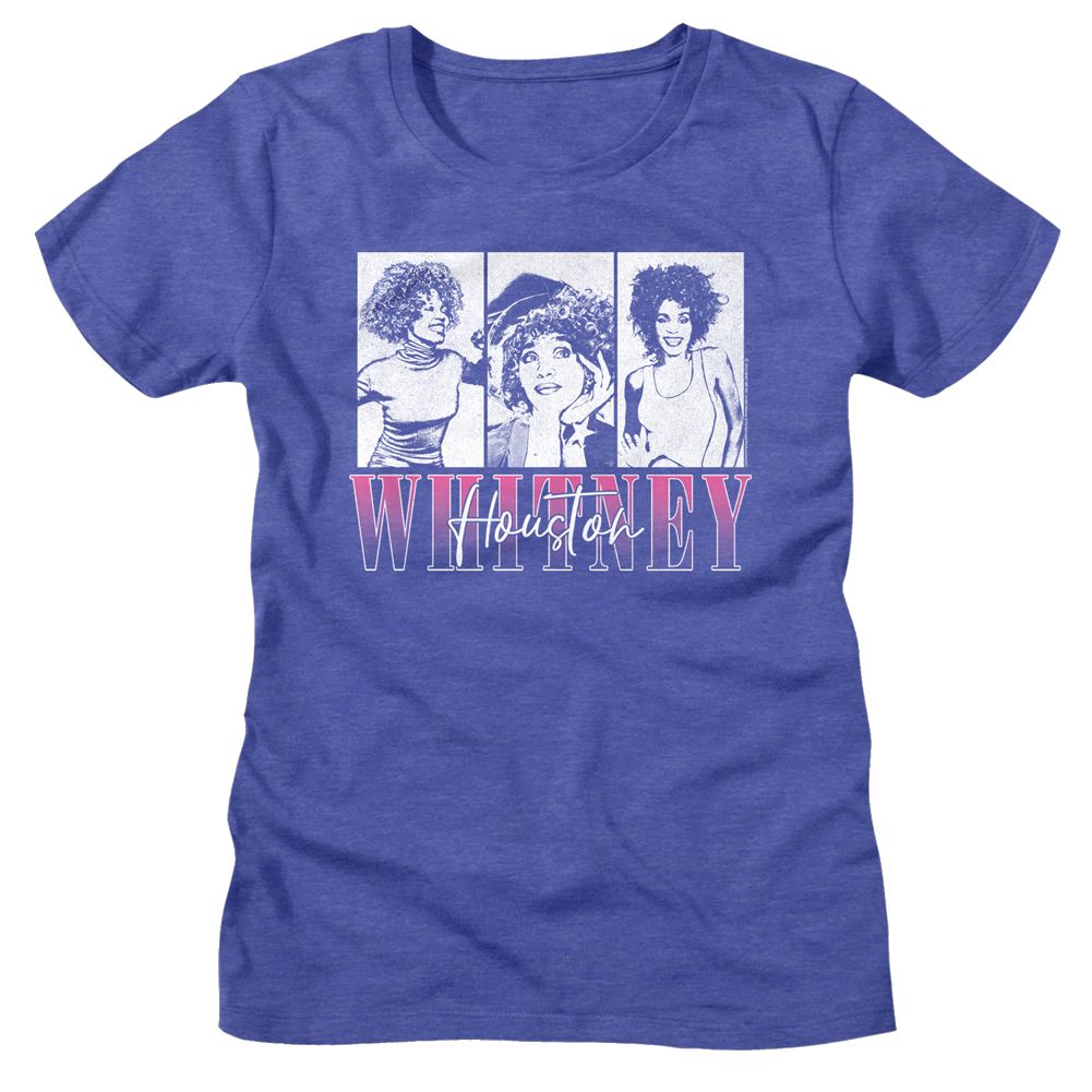 Whitney Houston - WHITNEY HOUSTON THREE RECTANGLES Adult Shirt