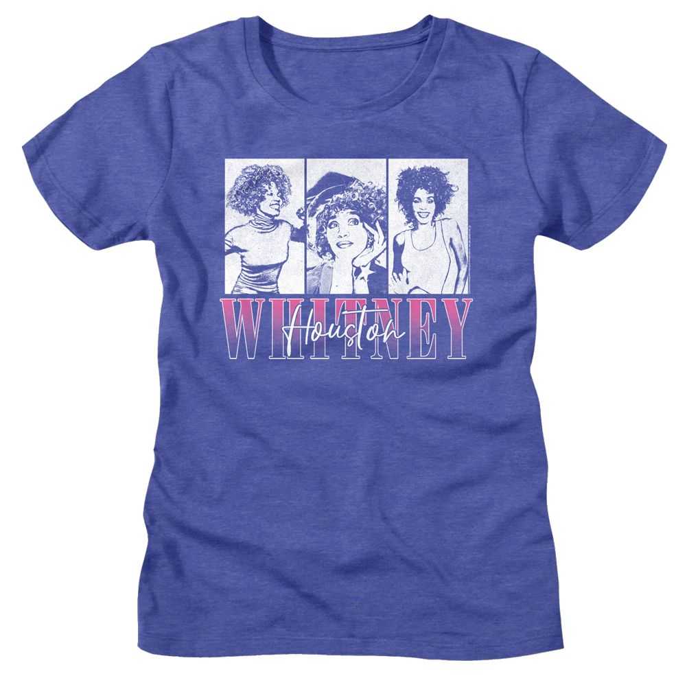 Whitney Houston - WHITNEY HOUSTON THREE RECTANGLES Adult Shirt