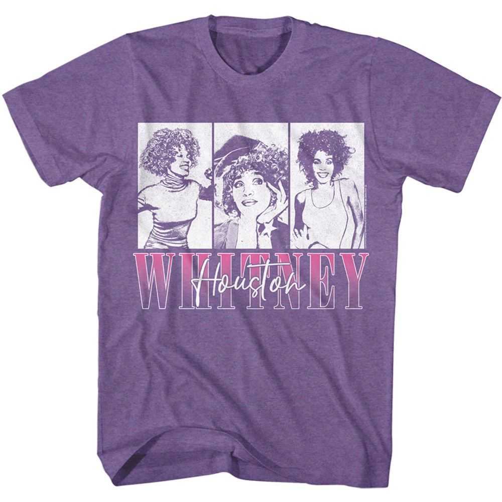 Whitney Houston - WHITNEY THREE RECTANGLES Adult Shirt