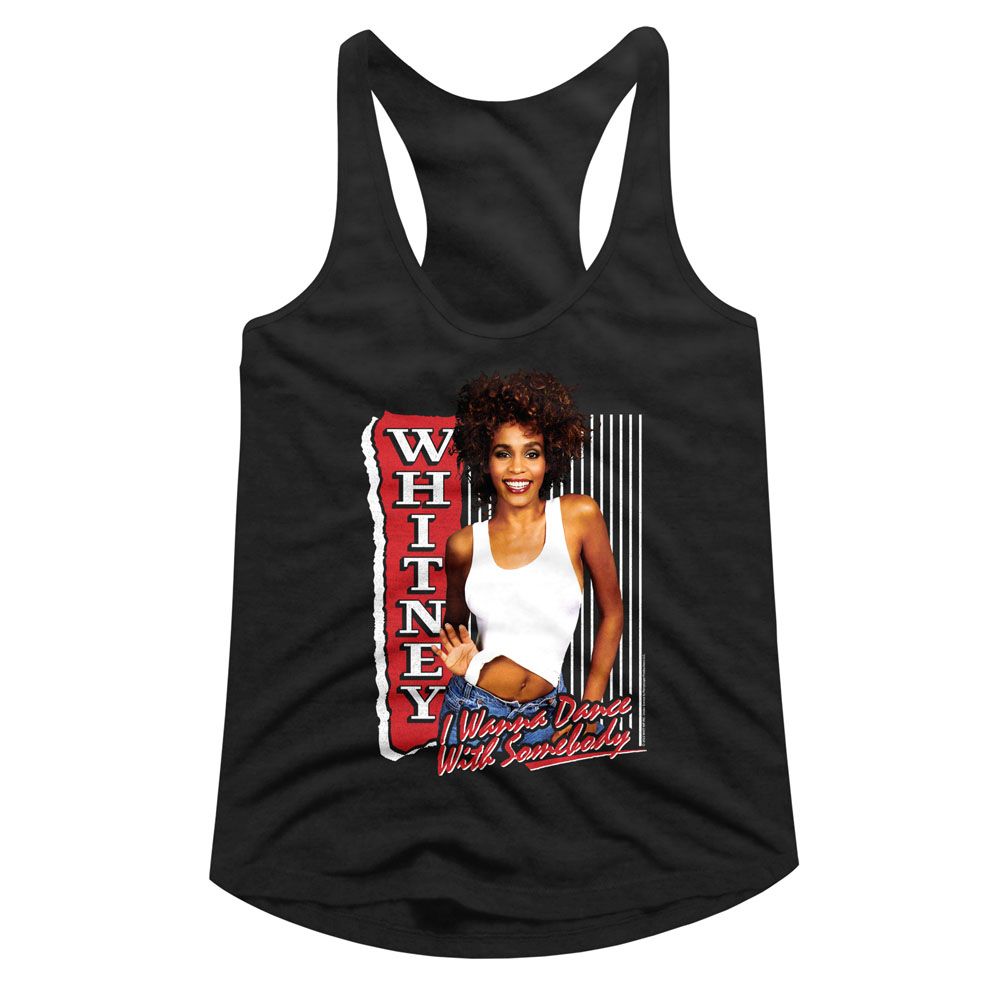 Whitney Houston - WHITE I WANNA DANCE Adult Shirt