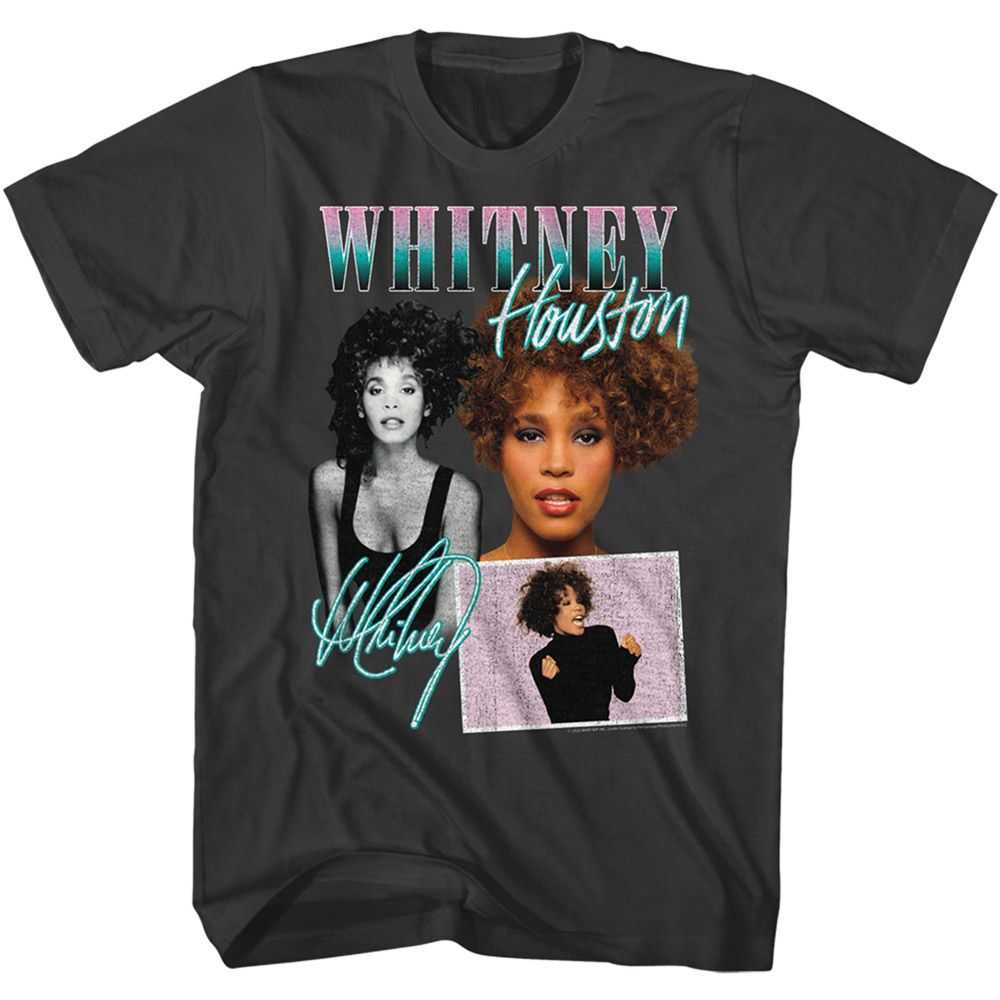 Whitney Houston - WHITNEY COLLAGE Adult Shirt