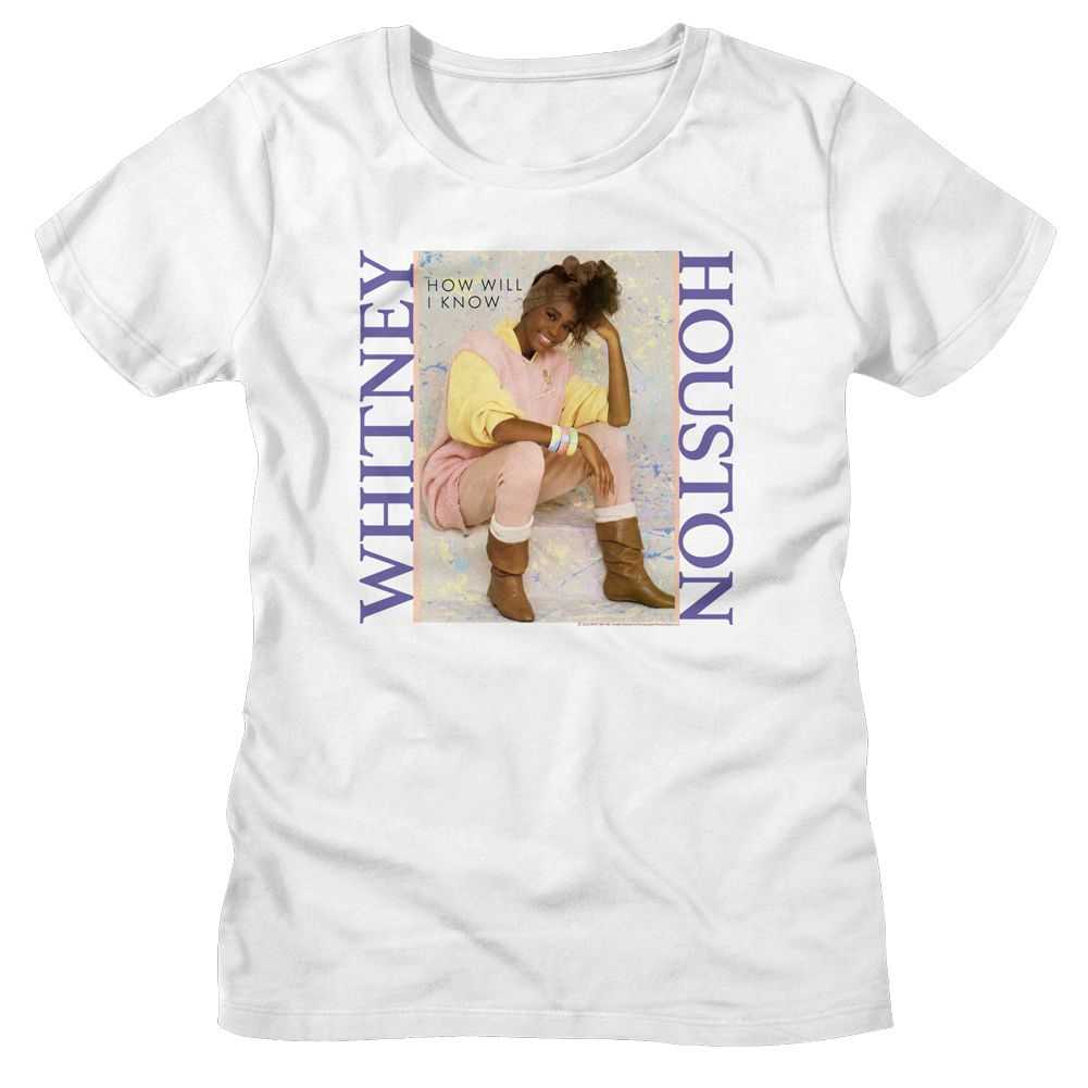 Whitney Houston - WHITNEY HOUSTON PASTEL HOW WILL I KNOW Adult Shirt