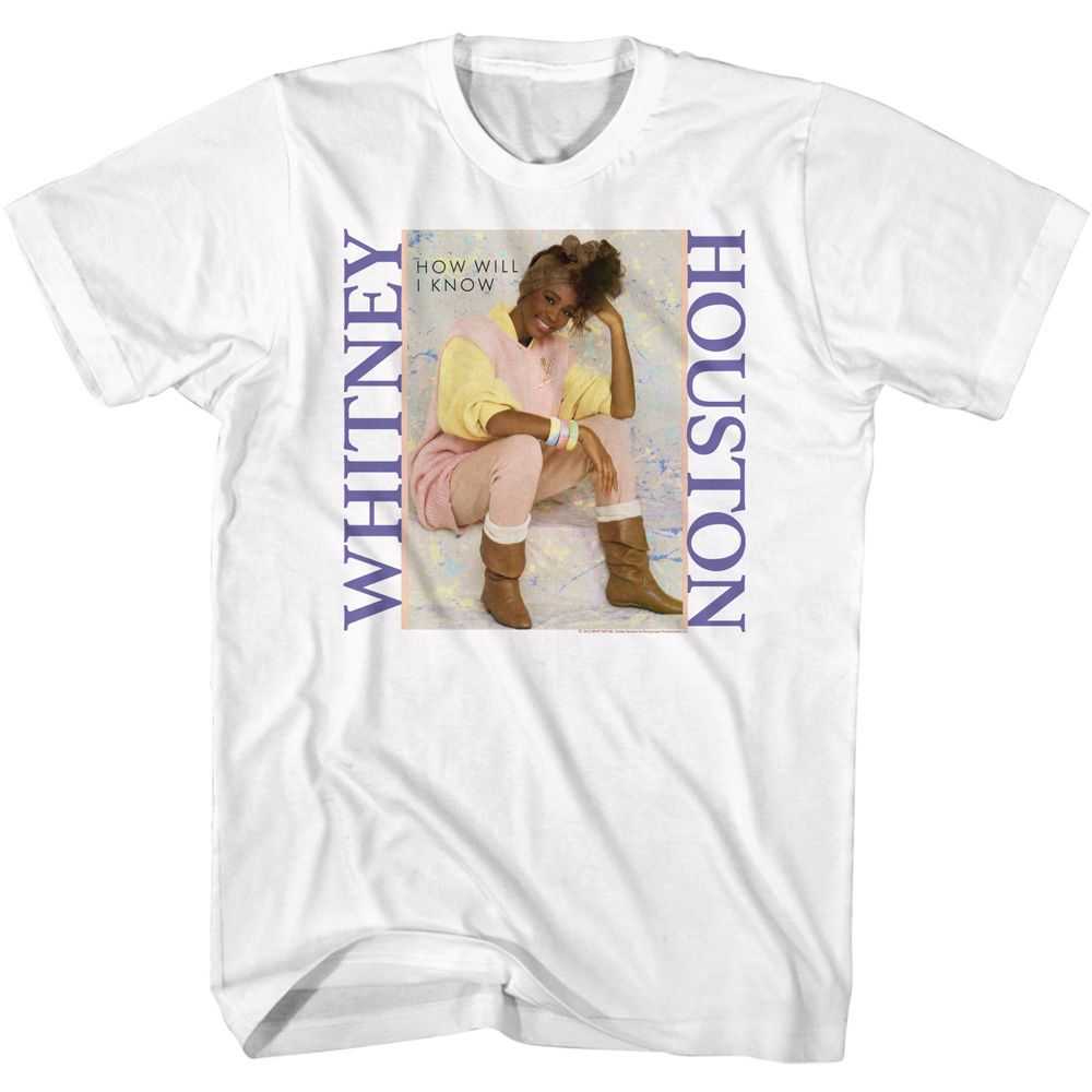 Whitney Houston - WHITNEY PASTEL HOW WILL I KNOW Adult Shirt