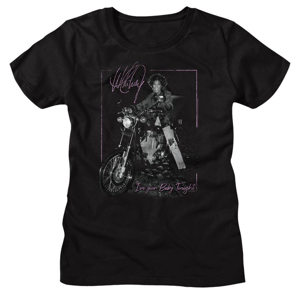 Whitney Houston - WHITNEY HOUSTON MOTORCYCLE Adult Shirt