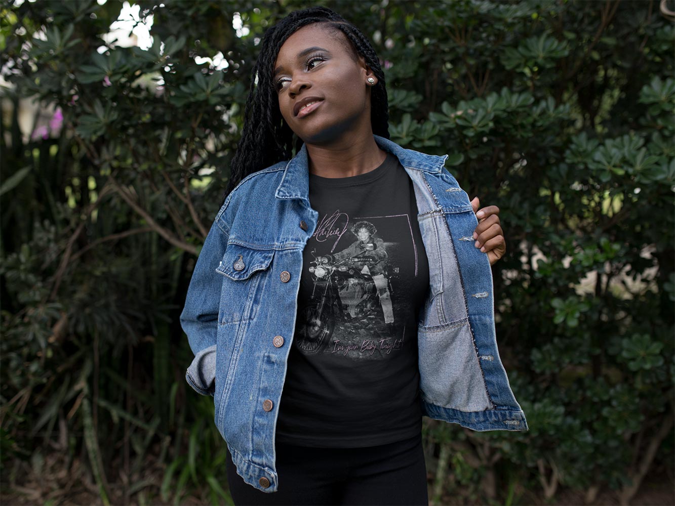 Whitney Houston - WHITNEY-MOTORCYCLE Adult Shirt