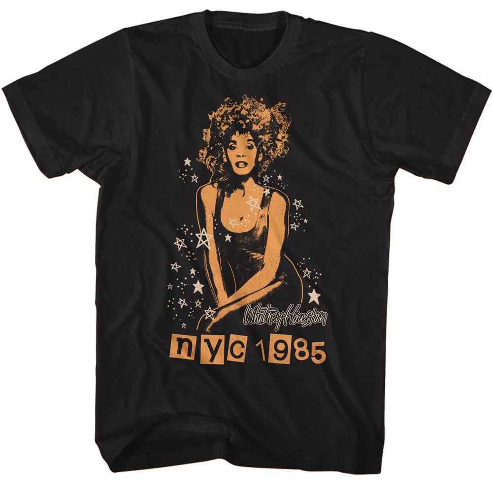 Whitney Houston - WHITNEY-NYC 1985 STARS Adult Shirt