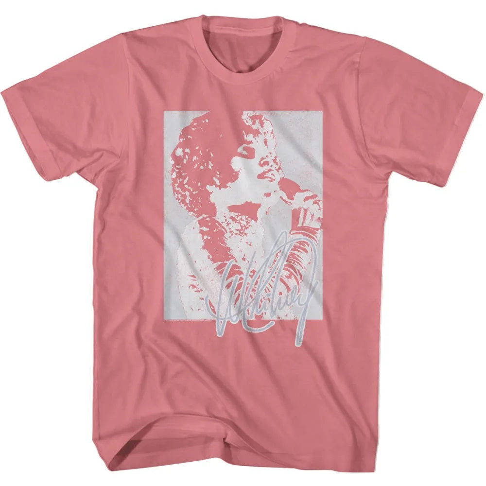 Whitney Houston - WHITNEY HOUSTON SQUARE W SIGNATURE Adult Shirt