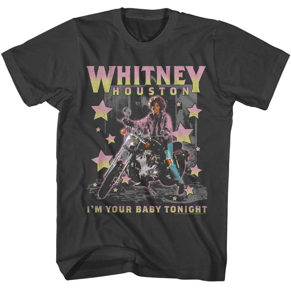 Whitney Houston - WHITNEY HOUSTON MOTORCYCLE STARS Adult Shirt
