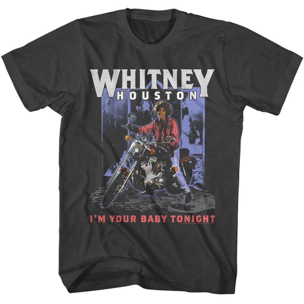 Whitney Houston - WHITNEY HOUSTON AMERICANA MOTORCYCLE Adult Shirt