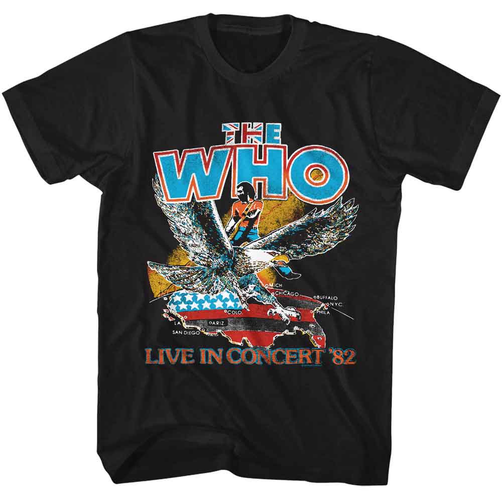 The Who - THE WHO LIVE IN 82 Adult Shirt